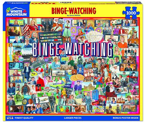 Snapklik.com : Puzzles - Binge Watching - 1000 Piece Jigsaw Puzzle For ...