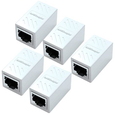 RJ45 Coupler 5 Pack,Yeung Qee RJ45 Coupler Ethernet Extension, for Cat7 ...