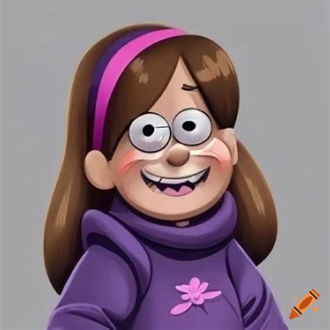 Detailed 4K image of Mabel Pines from Gravity Falls on Craiyon