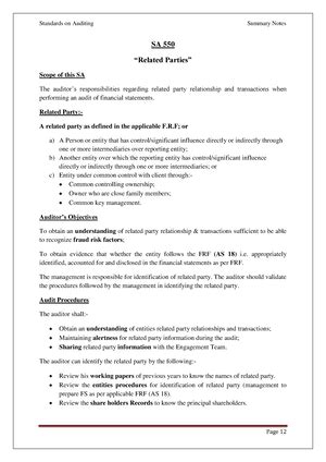 SA 220-“Quality Control for an Audit of Financial Statements ...