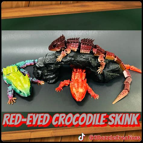 Red Eyed Crocodile Skink Wallpaper