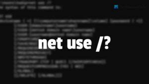Net Use Command 的图像结果