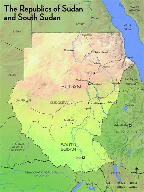 Map Of South Sudan