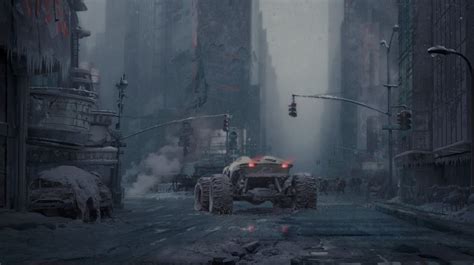 science fiction, building, wreck, people, artwork, car - wallpaper ...