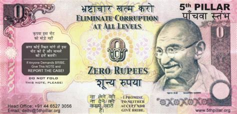 India Has A 'Zero Rupee Note' And It Is To Be Given To Corrupt ...