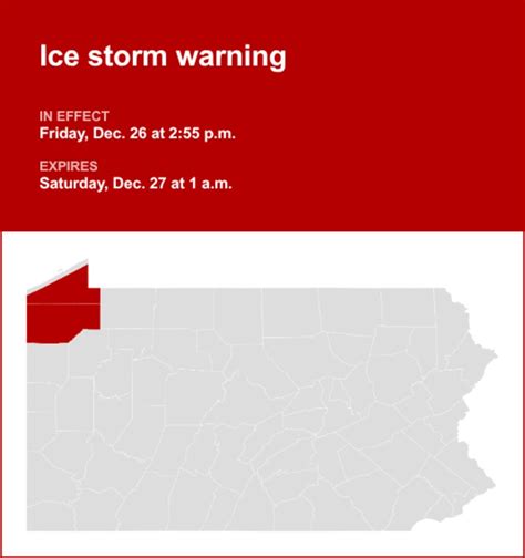 Update: Southern Erie and Crawford County placed under an ice storm ...