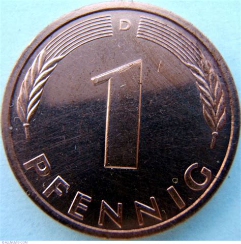1 Pfennig 1994 D, Federal Republic - 1950-2001 - 1 Pfennig - Germany ...