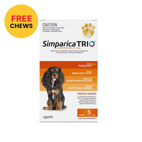 Simparica Trio | Flea, Tick & Heartworm Dog Treatment