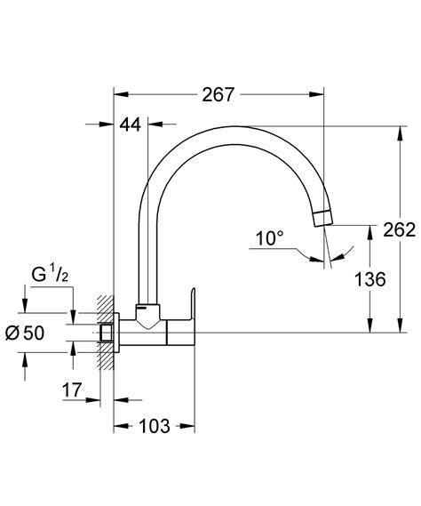 BauEdge Sink tap 1/2″ | GROHE