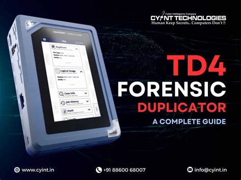 TD4 Forensic Duplicator: Complete Guide