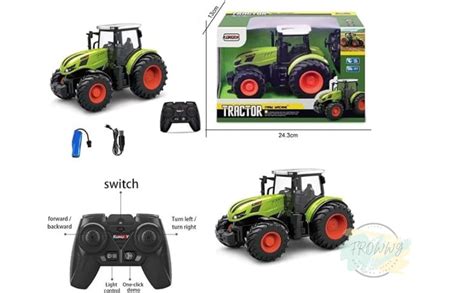 FROWWY Remote Control Tractor Toy - RC Farmer Car, Farmer Harvest ...