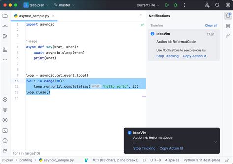 Edit Python Code in Vim Application 的图像结果