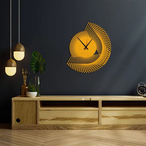 Spiral Oversized Metal Wall Clock – oliveandgray