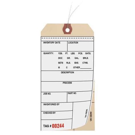 Zoro Select 3-1/8" x 6-1/4" White Inspection Tag, Inspection Log ...