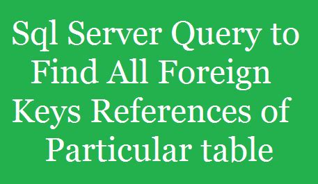 Image result for Foreign Key Reference in SQL Server