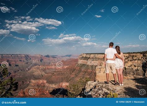 Tourists Hiking at Grand Canyon Stock Image - Image of hiking, tourist ...