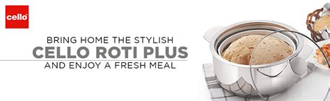 Buy Cello Roti Plus Big Stainless Steel Double Walled Casserole ...