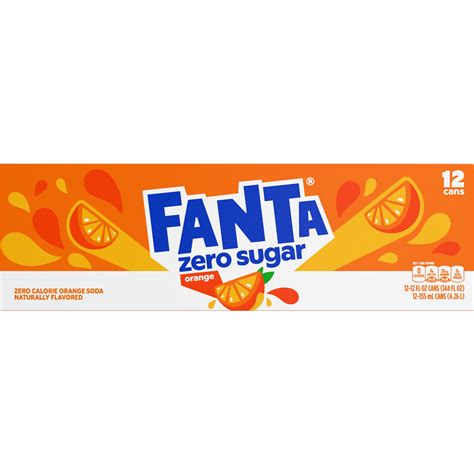 Fanta Zero Sugar Orange Soda Pop Fridge Pack, 12 fl India | Ubuy