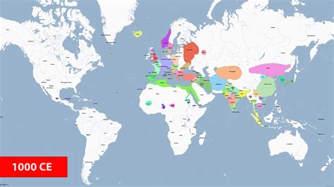 Changing Global Land Borders Since 3000 BCE - Abdullah Yahya