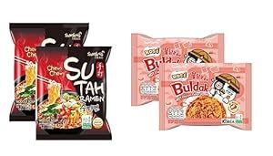 Sam Yang Buldak Rose&Sutah Spicy Hot Chicken Flavour Ramen 140gm*4PK ...