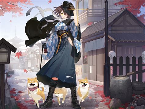 animal anthropomorphism autumn azur lane baltimore (azur lane) boots ...