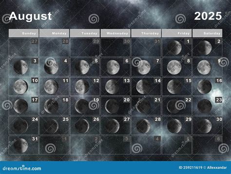 August 2025 Full Moon Calendar - Printable Calendar 2026