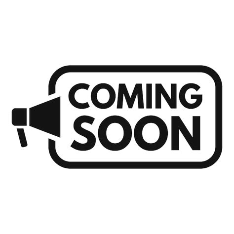 Coming soon sing icon simple vector business brand | Premium Vector