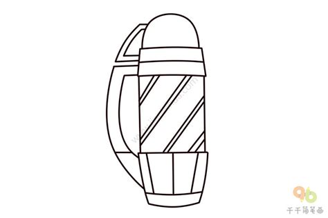 教你画 好看的保温杯简笔画_生活用品简笔画