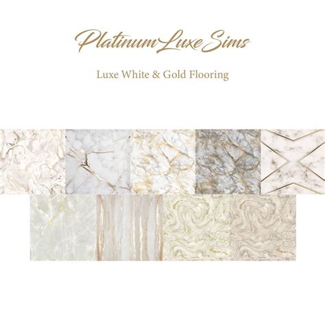 Luxe White & Gold Flooring Collection