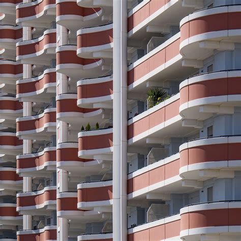 Download wallpaper 2780x2780 building, balconies, architecture, stripes ...