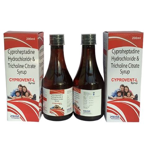 Cyprovent-L Syrup (Cyproheptadine & Tricholine Citrate) for PCD ...