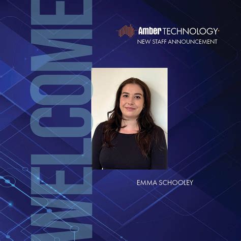 We’re excited to welcome Emma Schooley to the Amber Technology team as ...