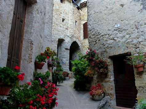 Download wallpaper street, France, flowers, pots, France, street, The ...