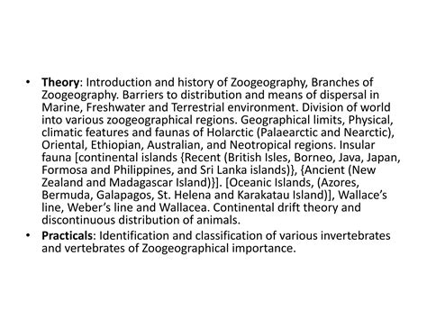 introduction to zoogeography | PPTX