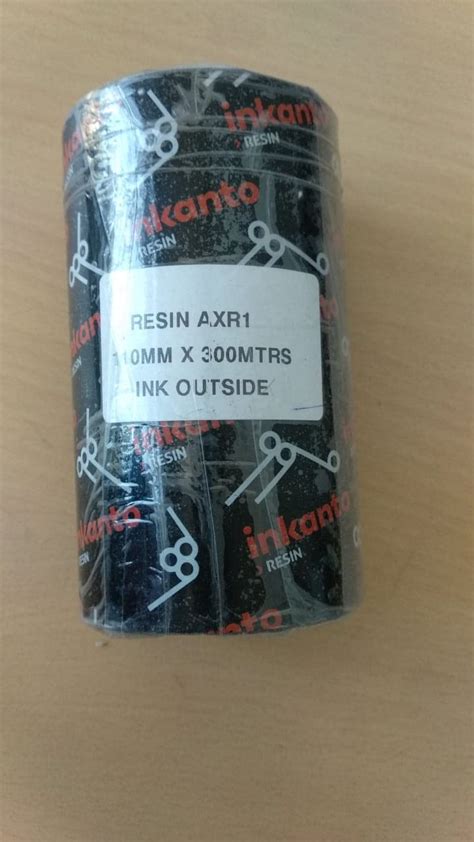 Inkanto AXR 1-110x300m Thermal Transfer Premium Resin Ribbon, Used for ...