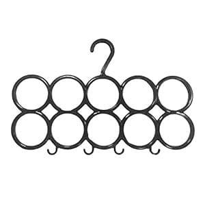 Kuber Industries 10-Circle Plastic Ring Hanger for Scarf, Shawl, Tie ...