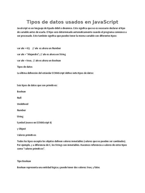 Image result for Tipos De Datos JavaScript