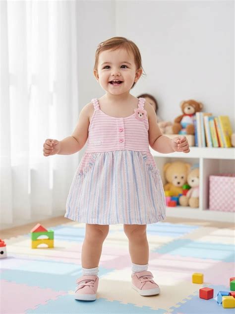 KIKO Pure Cotton Round Neck Fit & Flare Dress – Nice Kidz