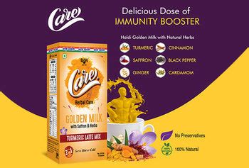 Health Benefits : Care Golden Milk Turmeric Latte Mix with Saffron & H ...