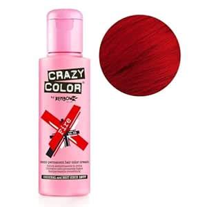 Crazy Color Semi Permanent Hair Colour, Fire 56, 100 Ml, Pink : Amazon ...