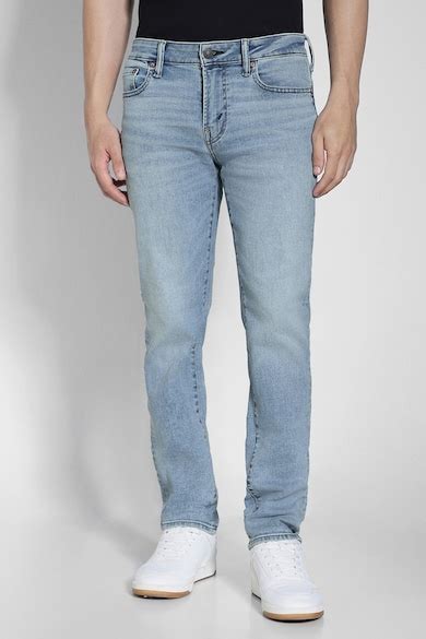 Buy American Eagle Men Blue AirFlex plus Slim Straight Jean Online