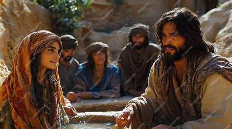 Jesus and his disciples in the desert | Premium AI-generated image
