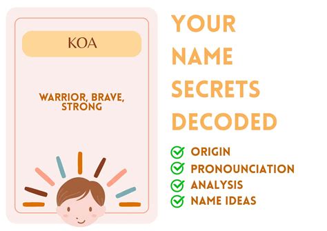 Koa - Boy Name Meaning and Pronunciation
