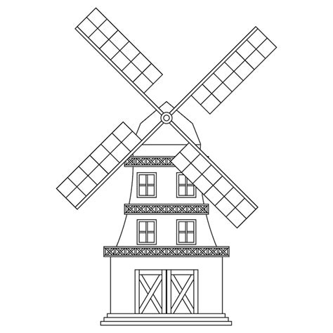 Windmill outline Images - Free Download on Freepik