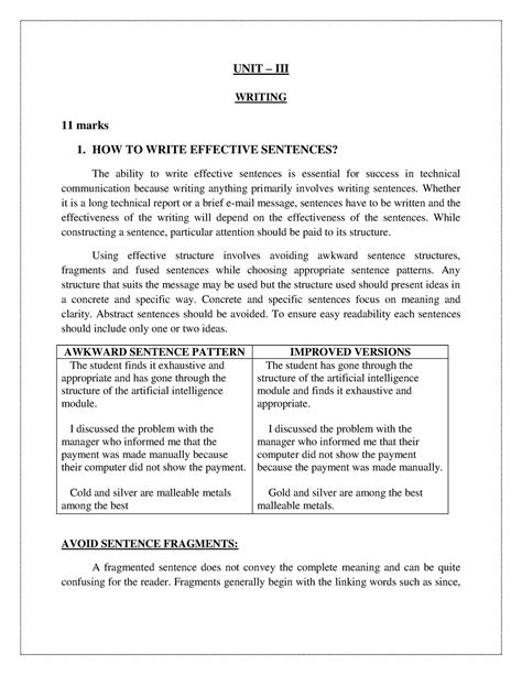 Unit-3 Summary of Communicative English - Communication In English ...