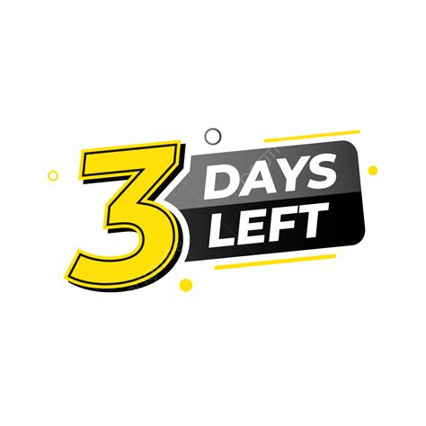 3 Days Left Countdown