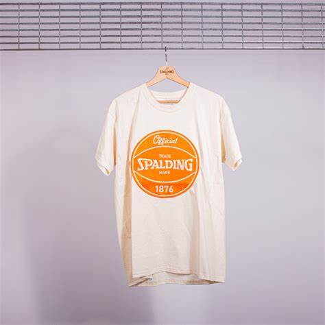 T-shirt T-SHIRT SPALDING BASKETBALL NATURAL | Spalding 1876