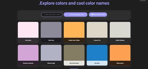 Image result for Color Schemes with Names