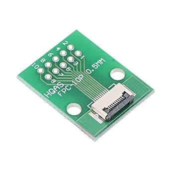 FFC/FPC Adapter Board 0.5mm To 2.54mm Soldered Connector - 10 Pin ...
