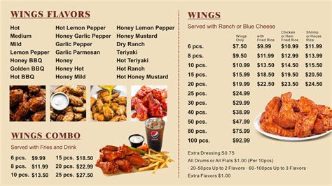 Menu - Hibachi & Wings Express